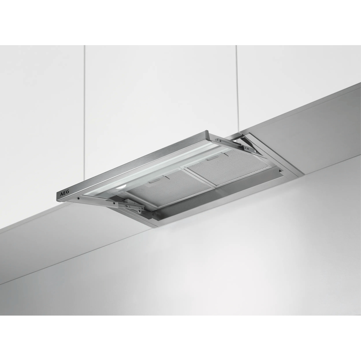 AEG DPE4641M Semi built-in (pull out) Grey, Stainless steel 600 m³/h – image 1