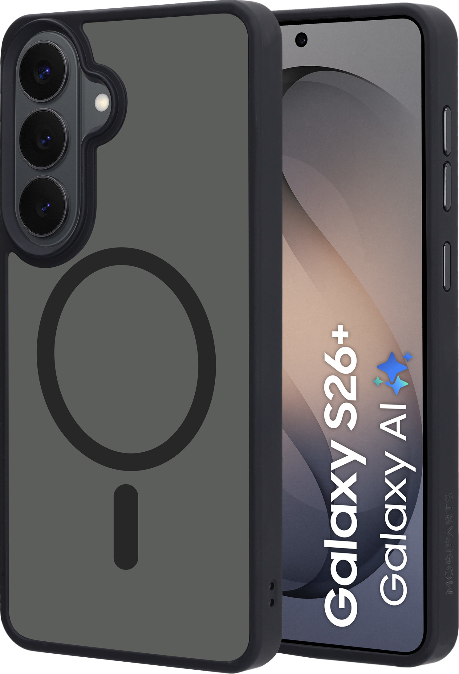 Mobiparts Hardcover Samsung Galaxy S26 Plus Satin Black (Magsafe Compatible) – image 1