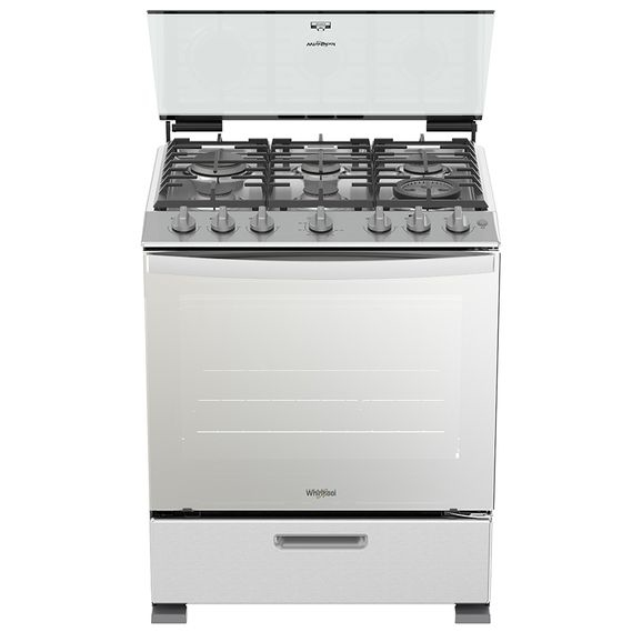 Whirlpool WFR7100S cooker Freestanding cooker Gas Grey – image 1