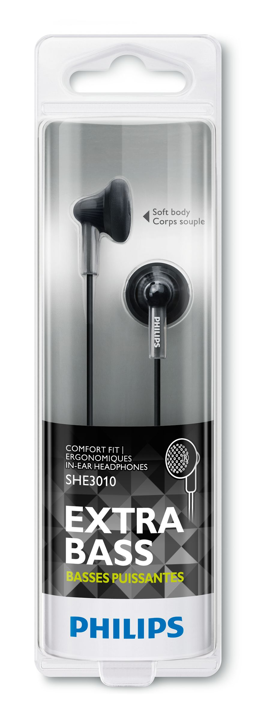 Philips SHE3010BK/51 headphones/headset Wired In-ear Black – image 2