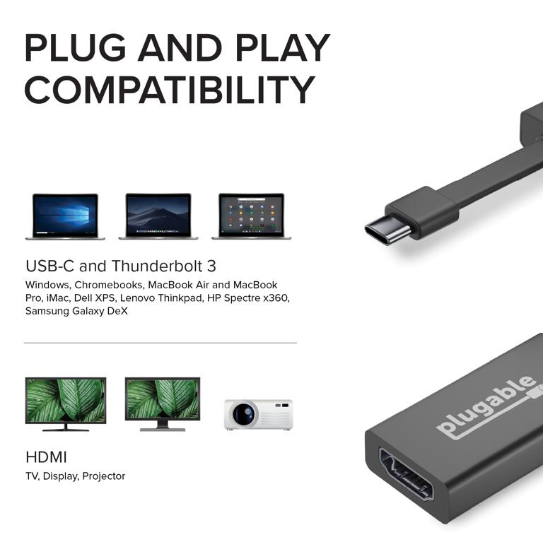 Plugable Technologies USB C to HDMI Adapter 4K – image 5