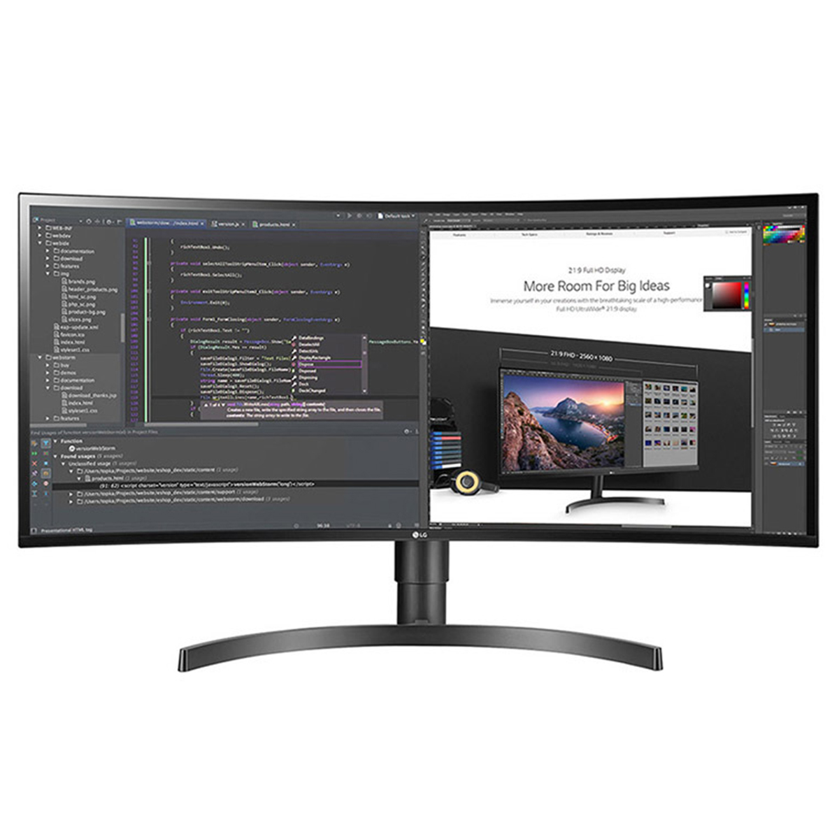 LG 34WN80C-B computer monitor – image 1