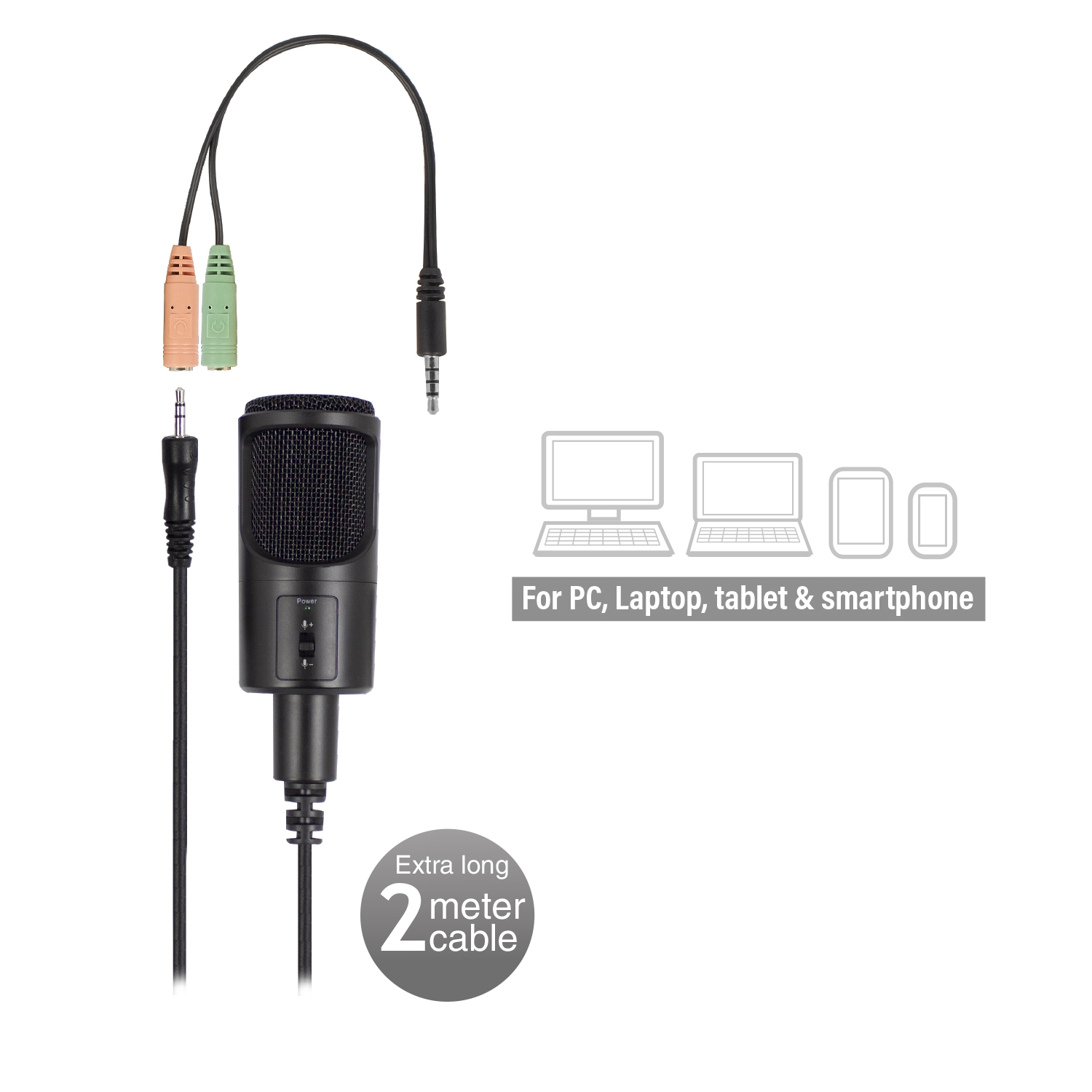 Ewent EW3552 microphone Black PC microphone – image 3