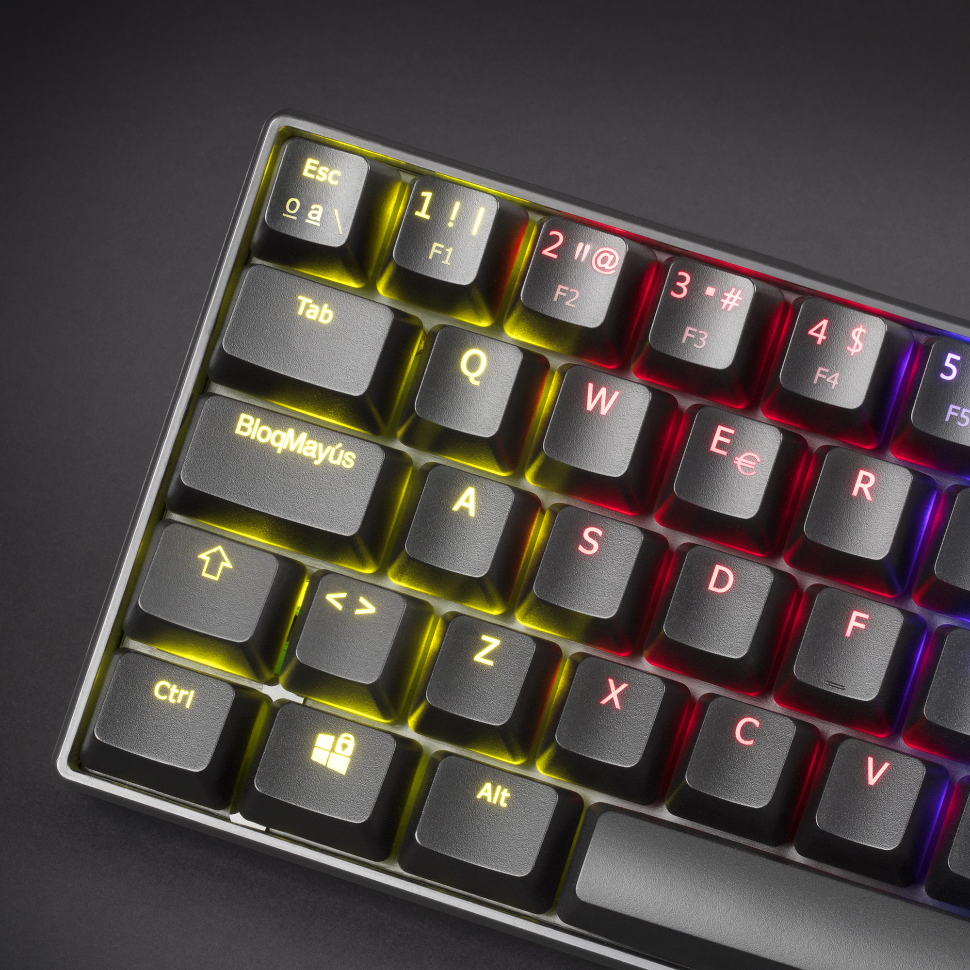 Mars Gaming MKMINIBES Ultra-Compact Mechanical Keyboard Full RGB Chroma Switch OUTEMU PRO Blue Black Spanish Language – image 5