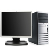 HP Compaq dc7600 Convertible Minitower PC (EJ643ET) and 19" Monitor