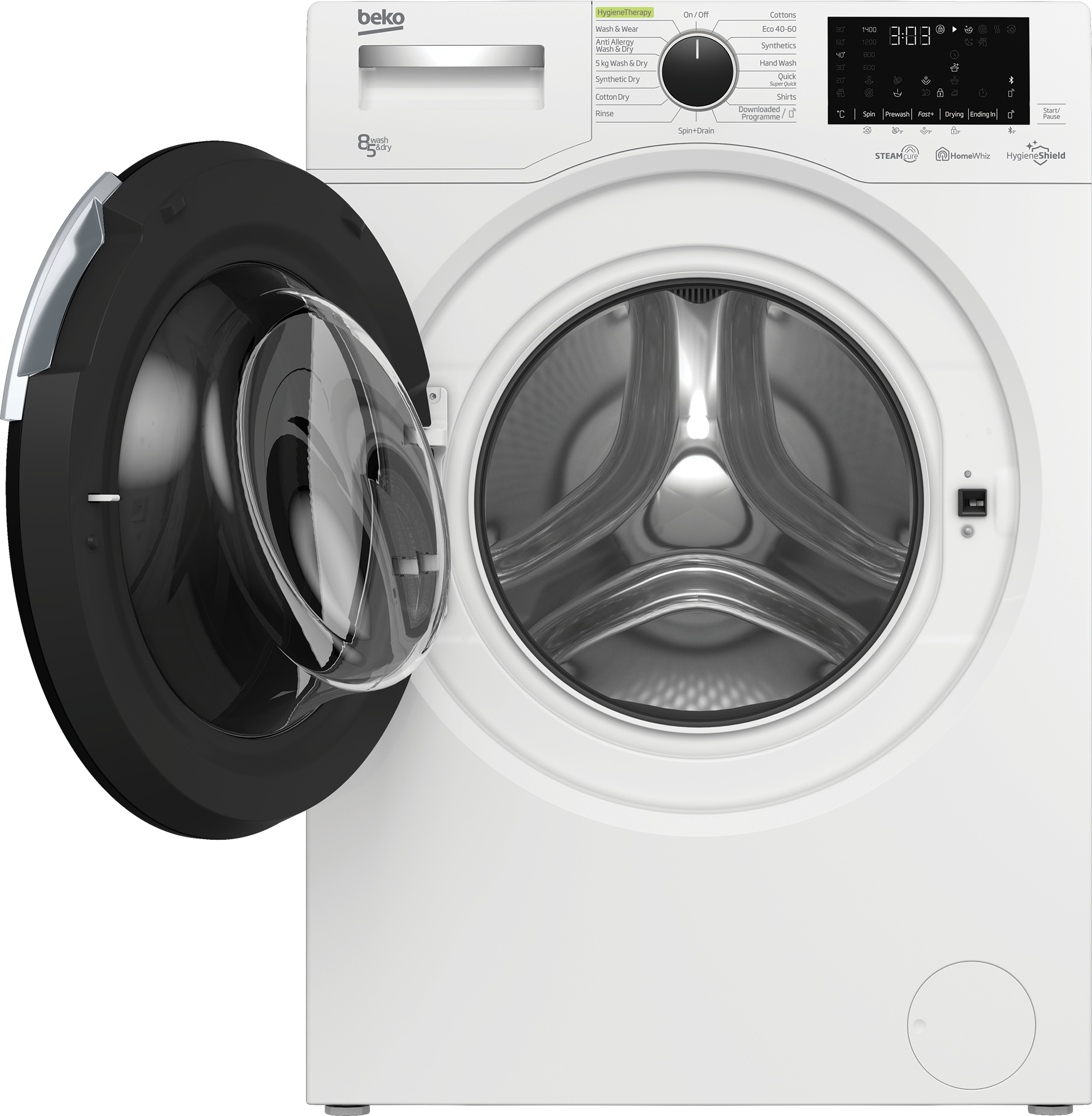 Beko WDEY854044HW washer dryer Freestanding Front-load White