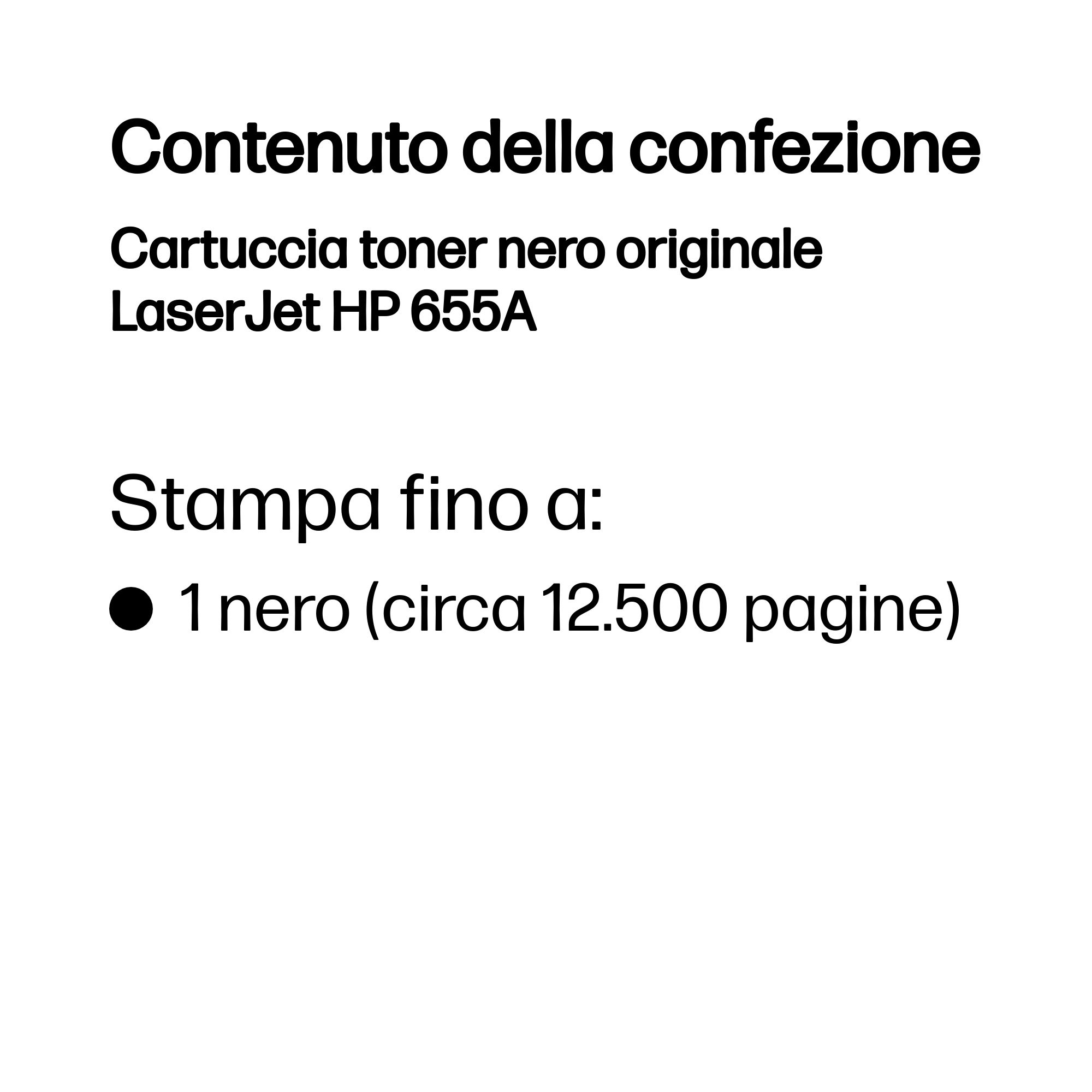 HP 655A Black LaserJet Toner Cartridge - Toner - [K] - Miniatura 3