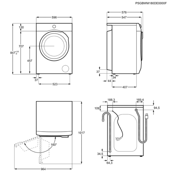 Electrolux EW7F3844ON washing machine Front-load – image 8