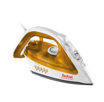 Tefal FV3940 утюг Утюг для сухой глажки и отпаривания подошва Durilium 2400 W Янтарный, Белый