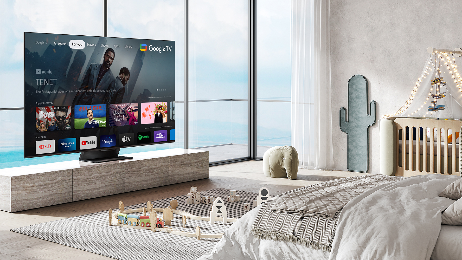 TCL 55C835K TV 139.7 cm (55") 4K Ultra HD Smart TV Wi-Fi Aluminium, Stainless steel – image 8