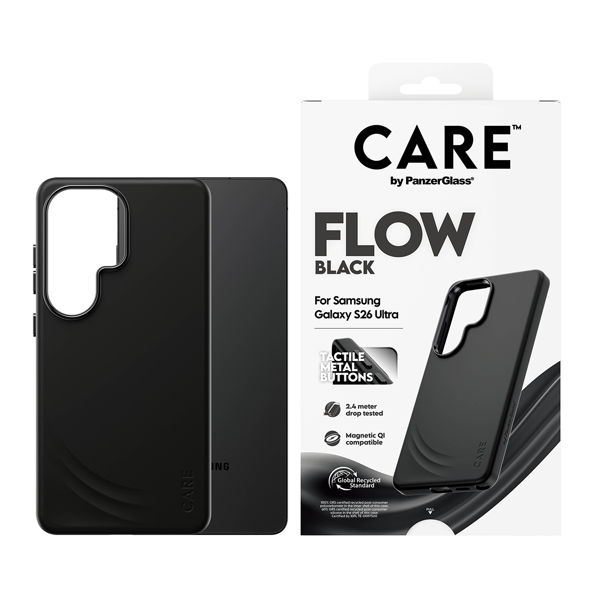 PanzerGlass CARE™ by PanzerGlass® Flow Case Black w. Qi Samsung Galaxy S26 Ultra – image 2