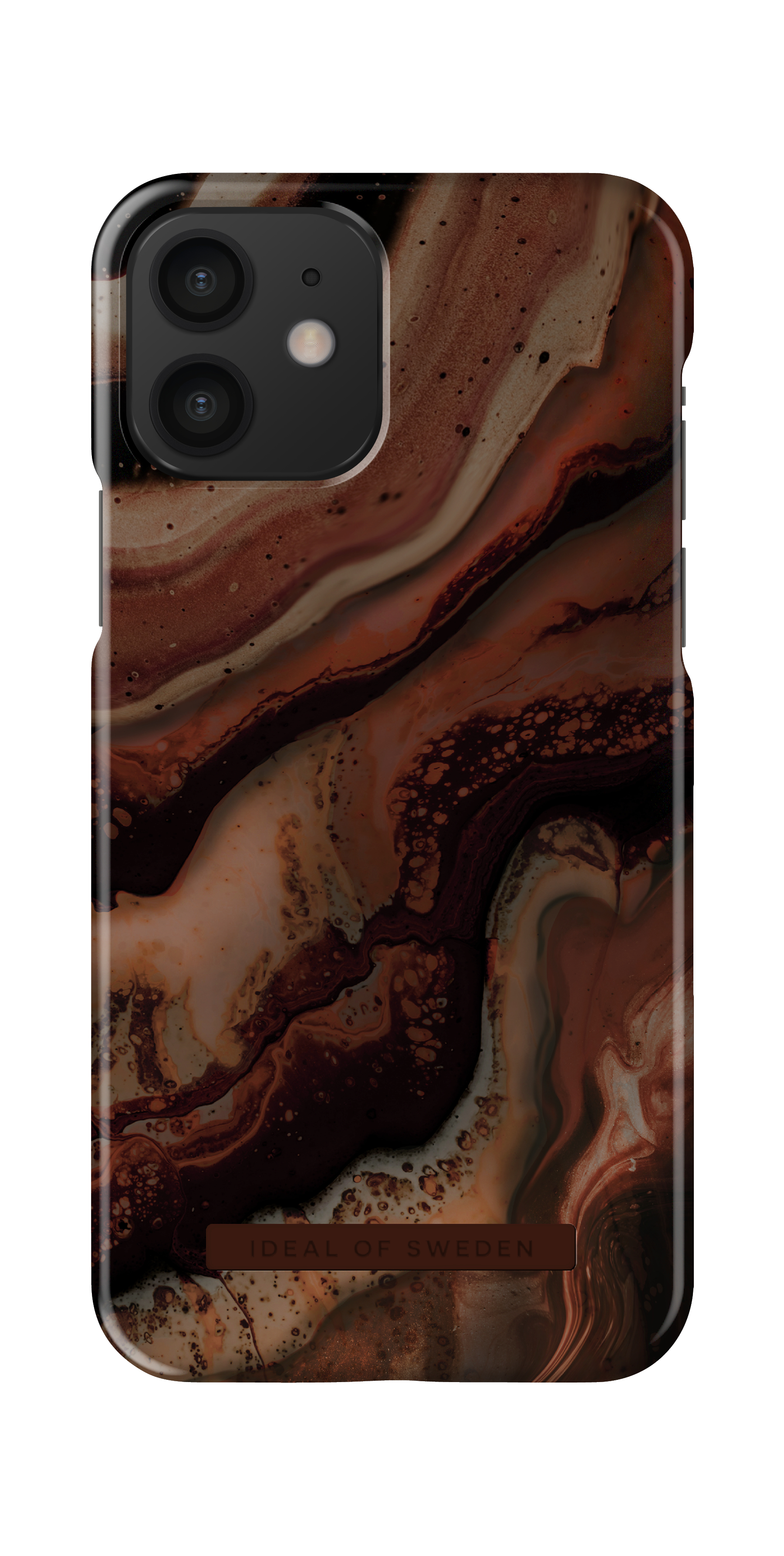 iDeal of Sweden Printed Case iPhone 12/12P Dark Amber Marble – image 6