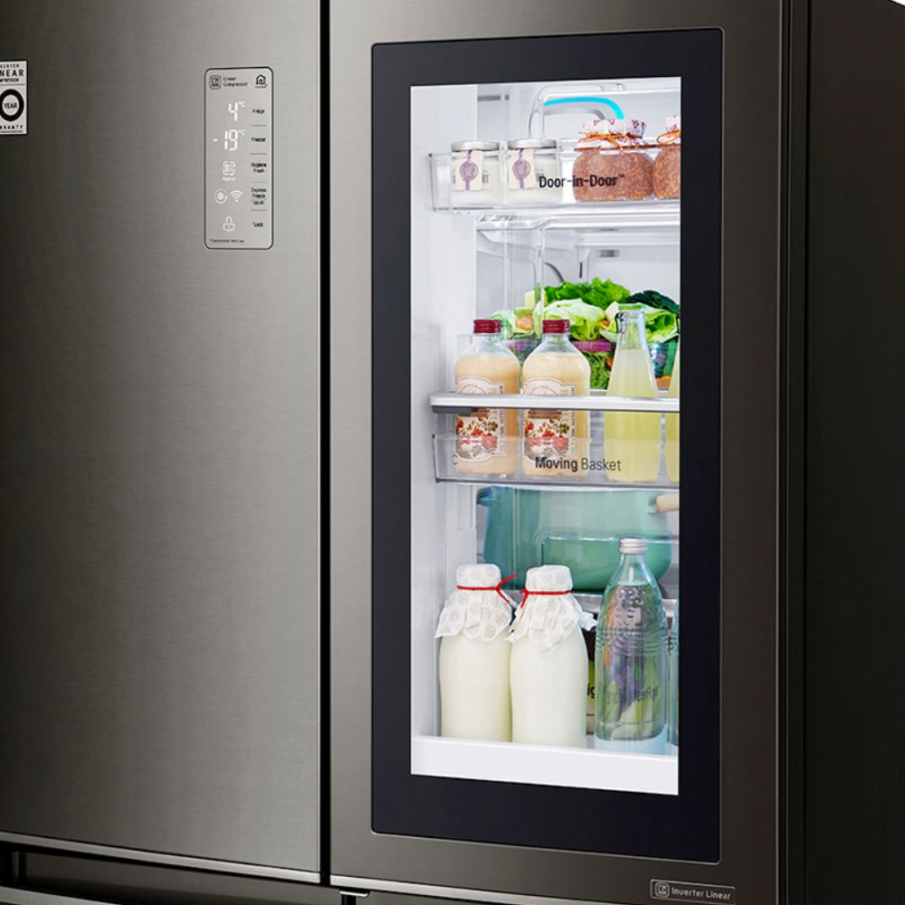 LG GR-Q31FMKHL.ASBPLTK side-by-side refrigerator Freestanding Metallic – image 7