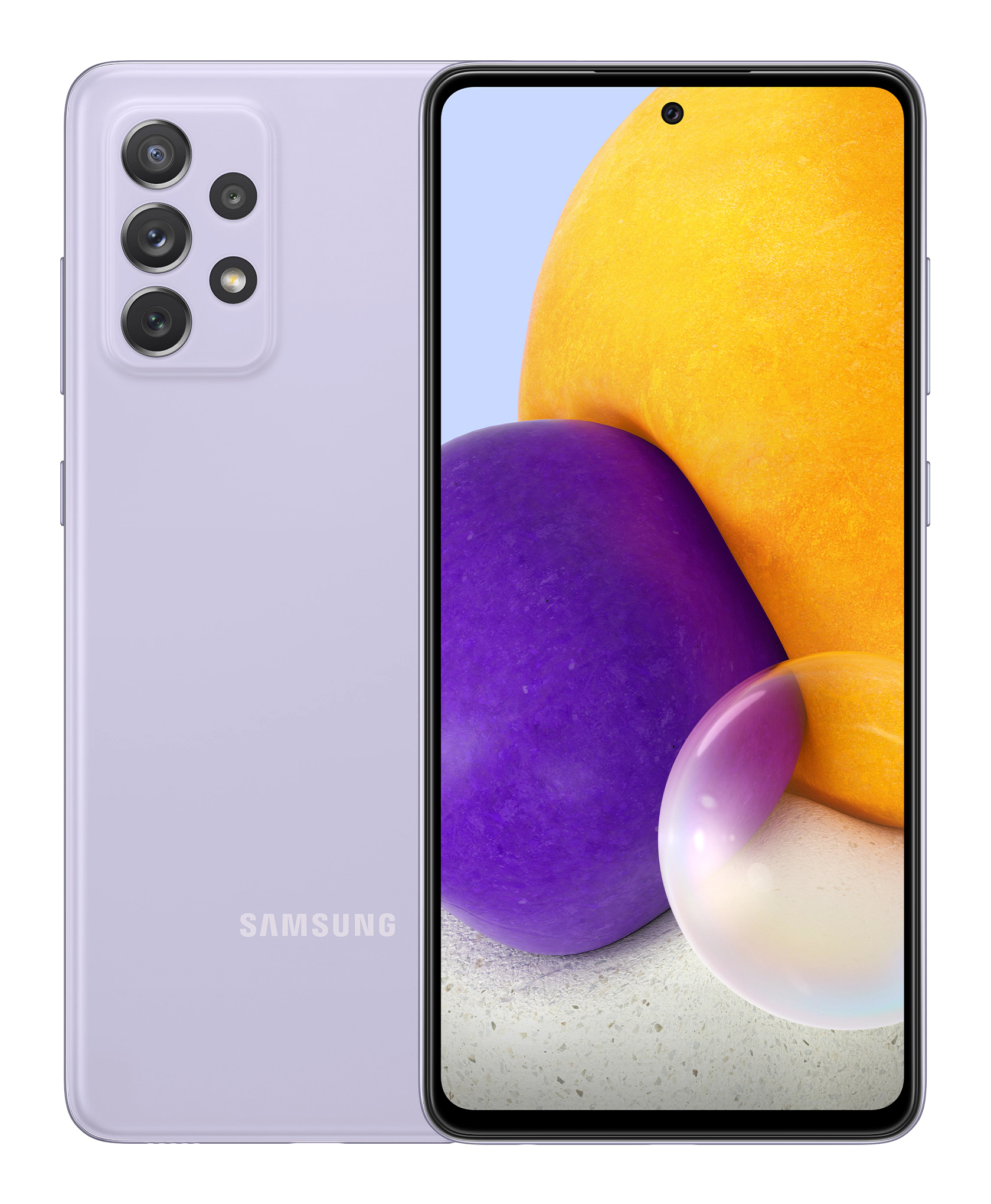 Samsung Galaxy A72 4G SM-A725FLVDEUE smartphone 17 cm (6.7") Dual SIM Android 11 USB Type-C 6 GB 128 GB 5000 mAh Violet