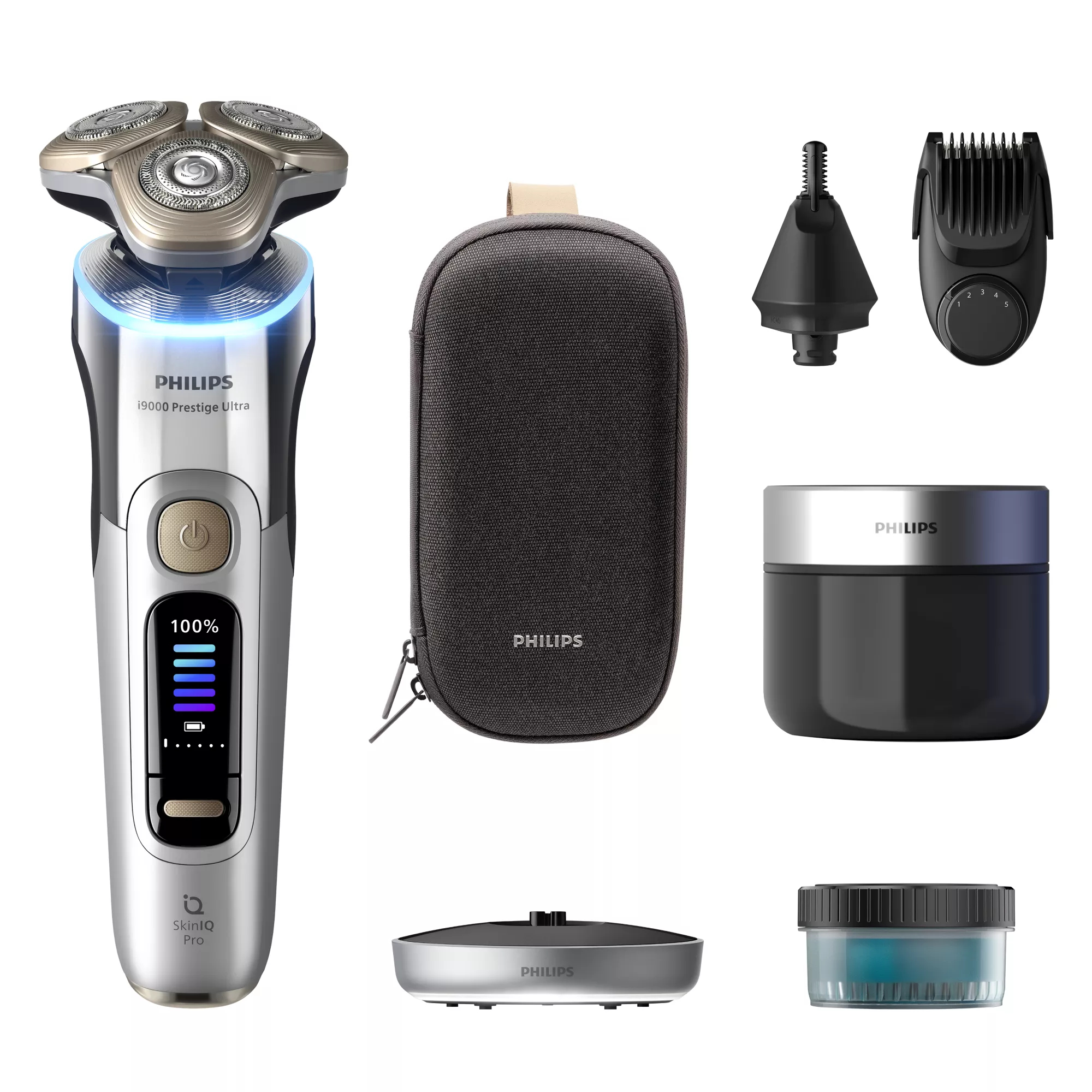 Philips Series i9000 Prestige Ultra i9000 Prestige Ultra XP9404/R1 Refurbished Wet & Dry Shaver with SkinIQ – image 1