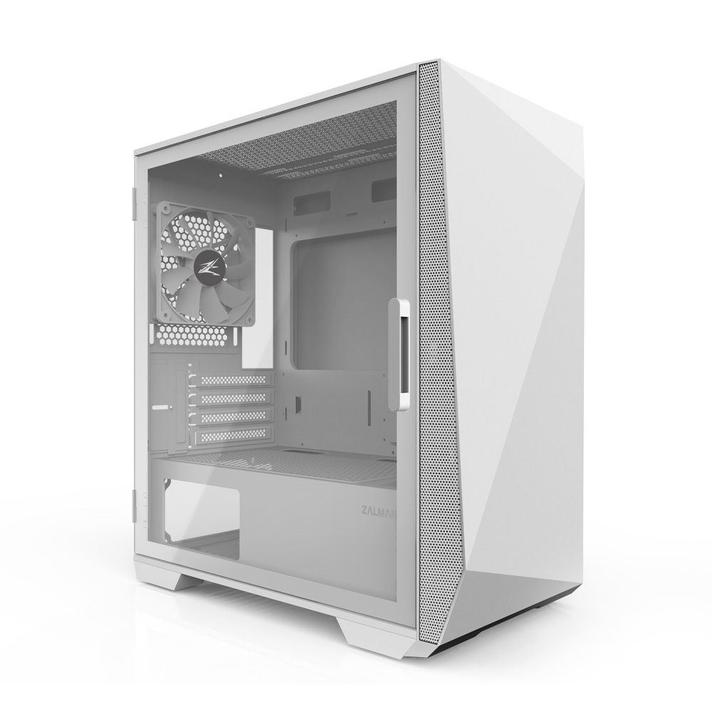 Zalman Z1 Iceberg White - mATX Mid Tower PC Case/Pre-installed fan 2 x 120mm in – image 3