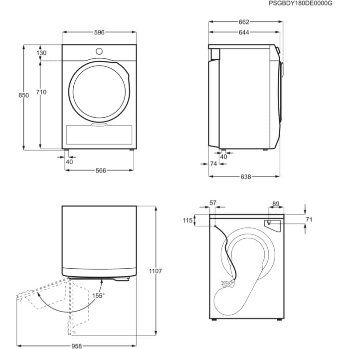 Electrolux EW6HI5829SB tumble dryer Freestanding Front-load – image 9