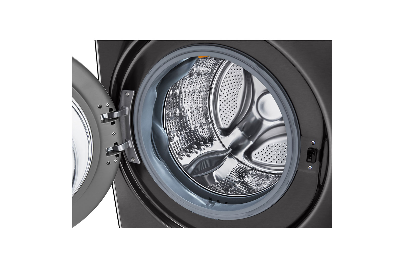 LG WXLC-1116B washer dryer Freestanding Front-load Black – image 4
