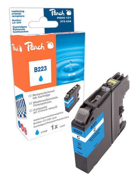Peach PI500-131 ink cartridge 1 pc(s) Compatible Standard Yield Cyan