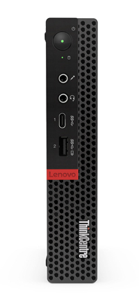 Lenovo ThinkCentre M720q Intel® Core™ i3 i3-8100T 8 GB DDR4-SDRAM 1 TB HDD Windows 10 Pro Mini PC Black image 1