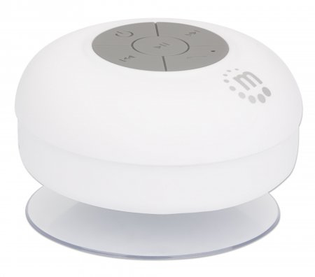 Manhattan Bluetooth Shower Speaker (Clearance Pricing), Waterproof design with suction-cup mount, Omnidirectional Mic, Integrated Controls, 5 hour Playback time – image 2