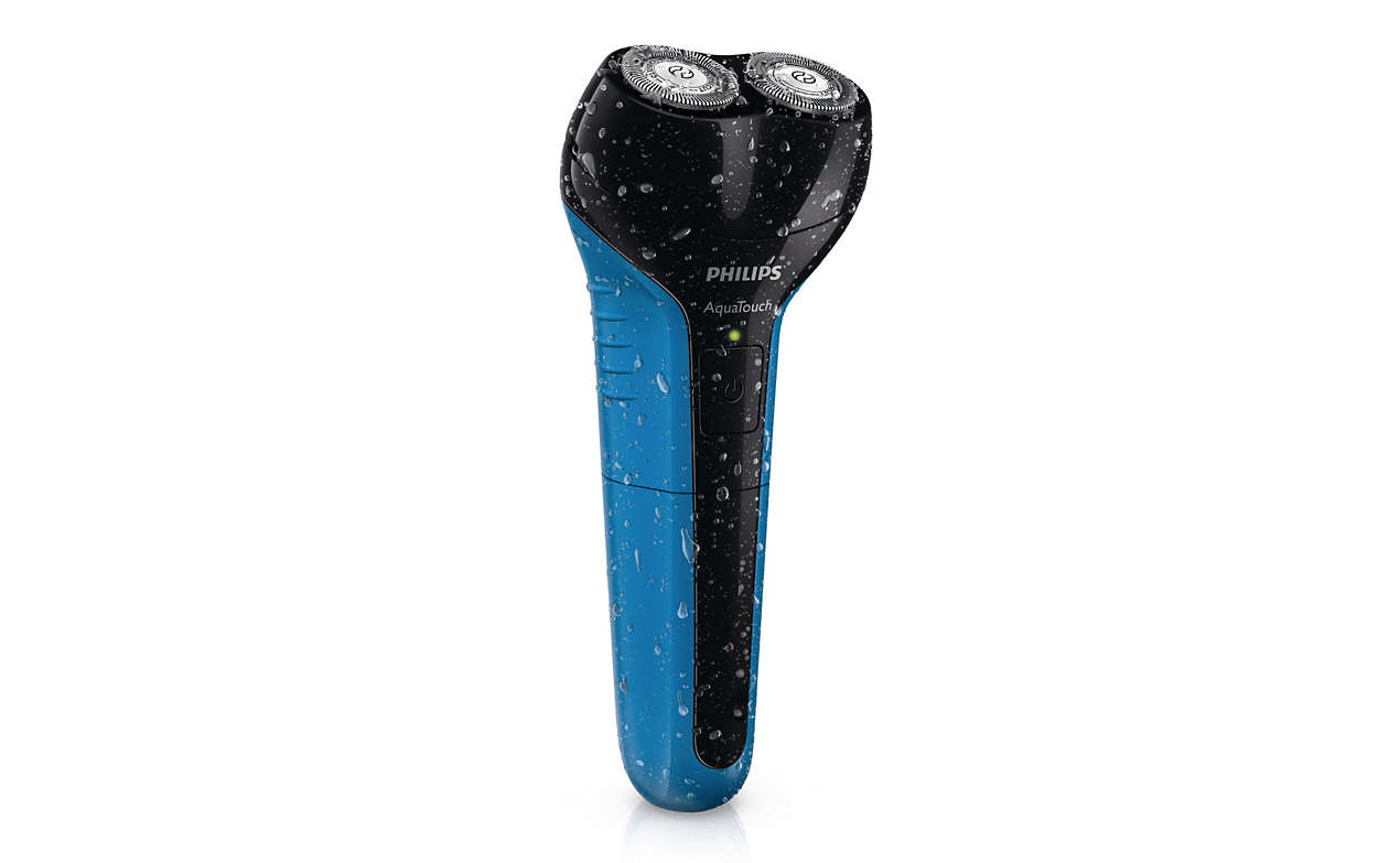Philips AquaTouch AT600/23 men's shaver Rotation shaver Black, Blue – image 2