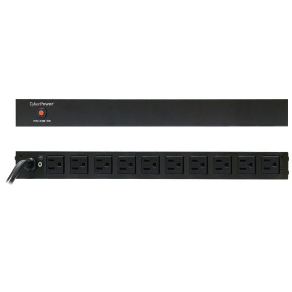 CyberPower PDU15B10R power distribution unit (PDU) 10 AC outlet(s) 1U Black – image 2