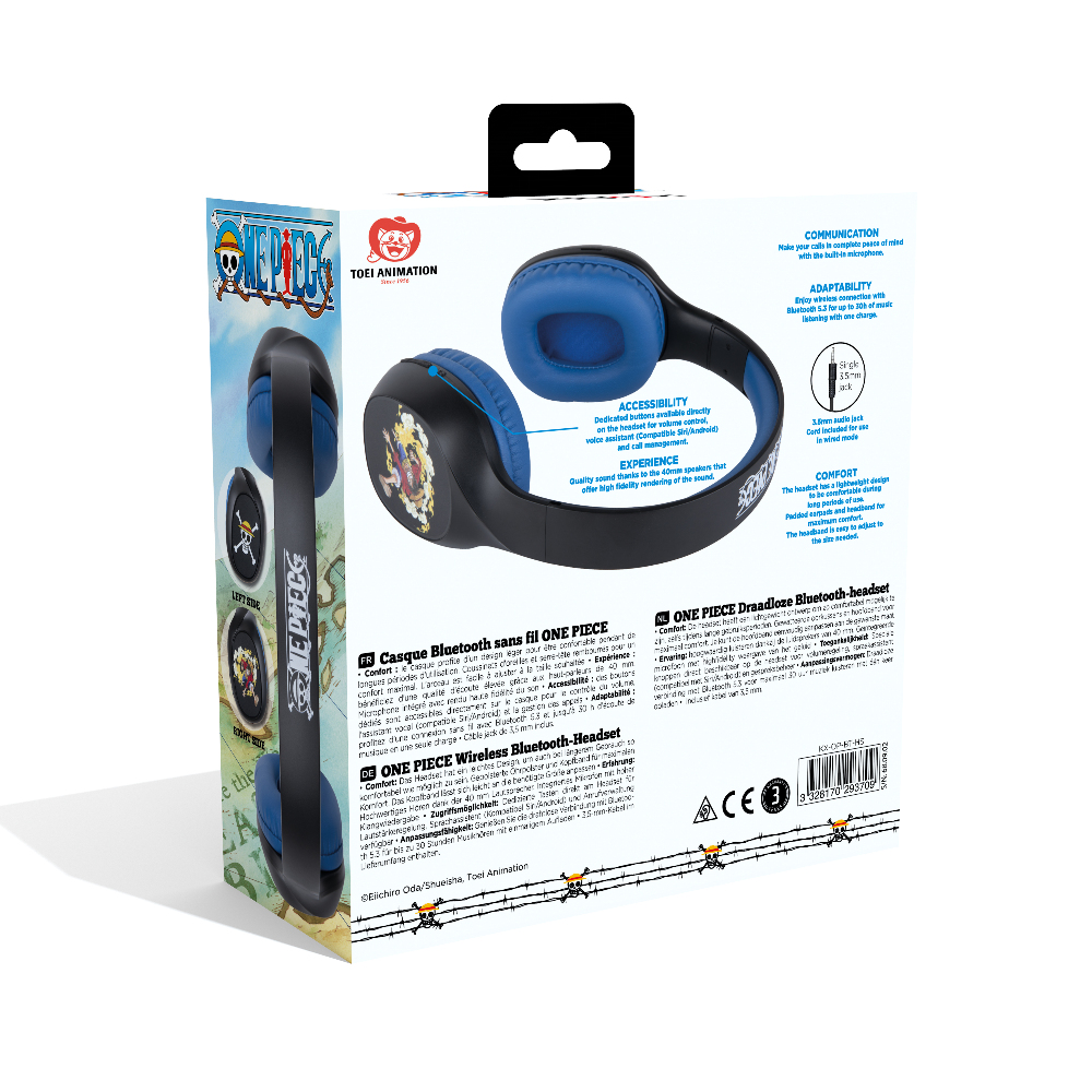 Konix 82521120668 headphones/headset Wired & Wireless Head-band Gaming Bluetooth Black, Blue – image 7