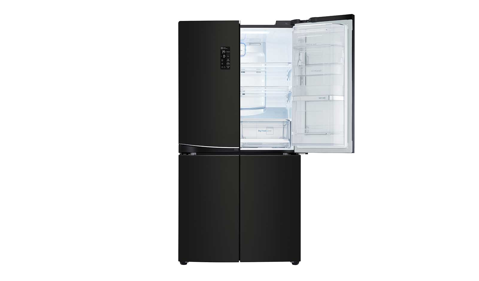 LG GR-M24FBGFL side-by-side refrigerator Freestanding Black – image 2