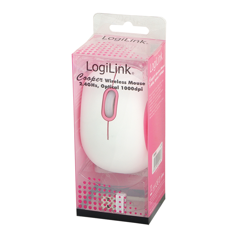 LogiLink ID0083A mouse Office Ambidextrous RF Wireless Optical 1000 DPI