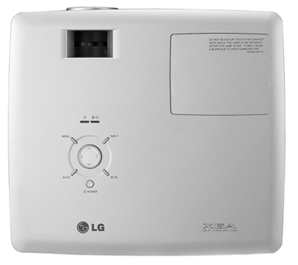 LG BX327 data projector 3200 ANSI lumens DLP XGA (1024x768) 3D Black, White – image 2