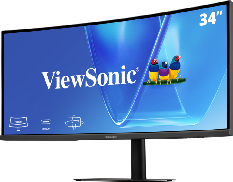 Viewsonic VG Series 34” UWQHD 21:9 IPS Curved Monitor with USB-C Hub – image 3