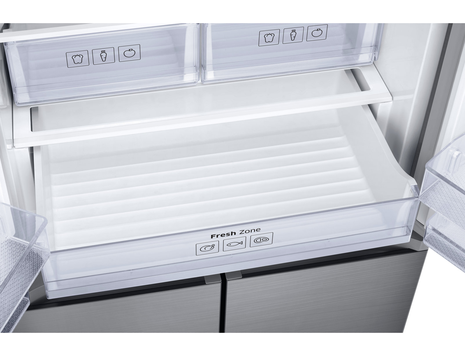 Samsung RF50K5920SL side-by-side refrigerator Freestanding – image 7