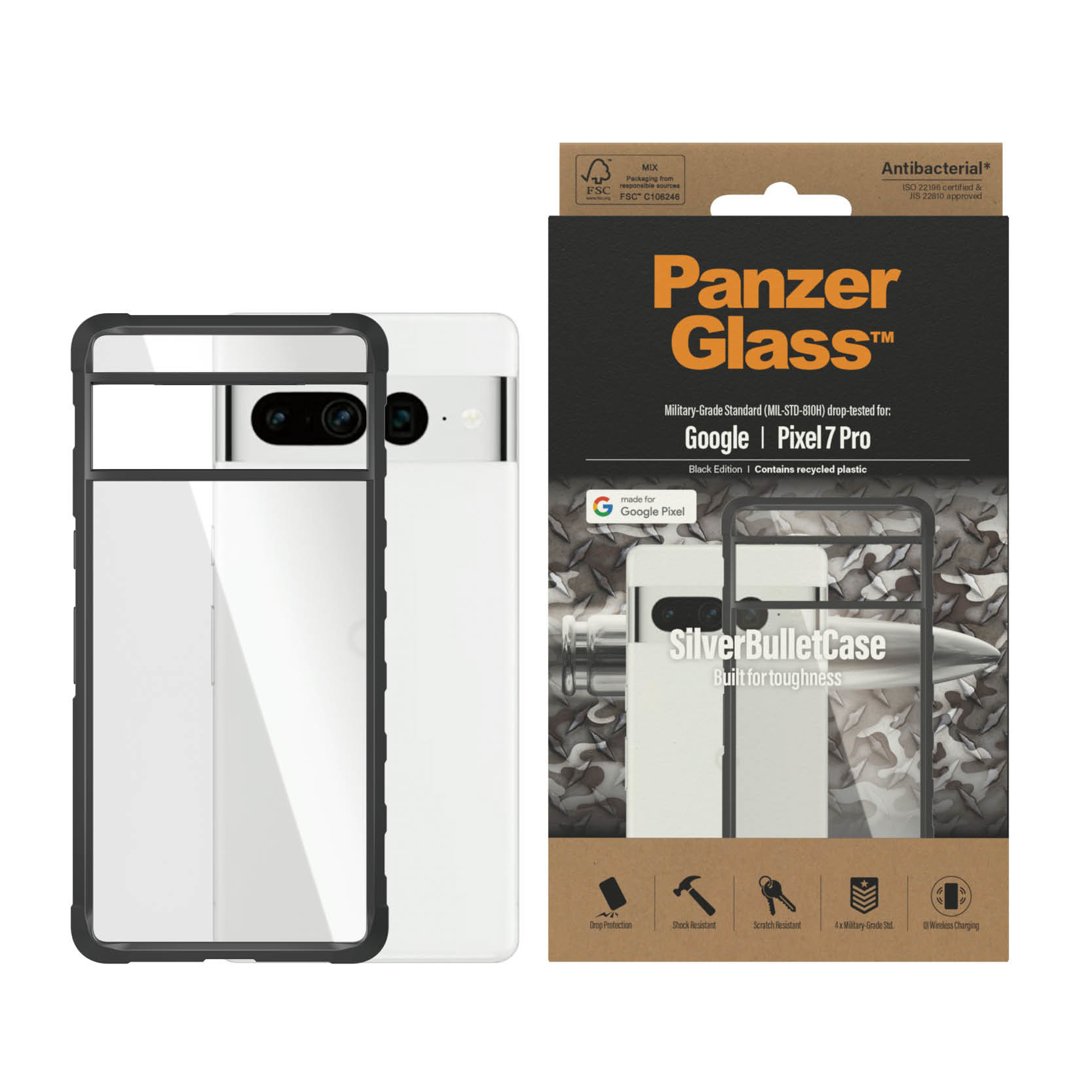 PanzerGlass® SilverBullet ClearCase Google Rose – image 2
