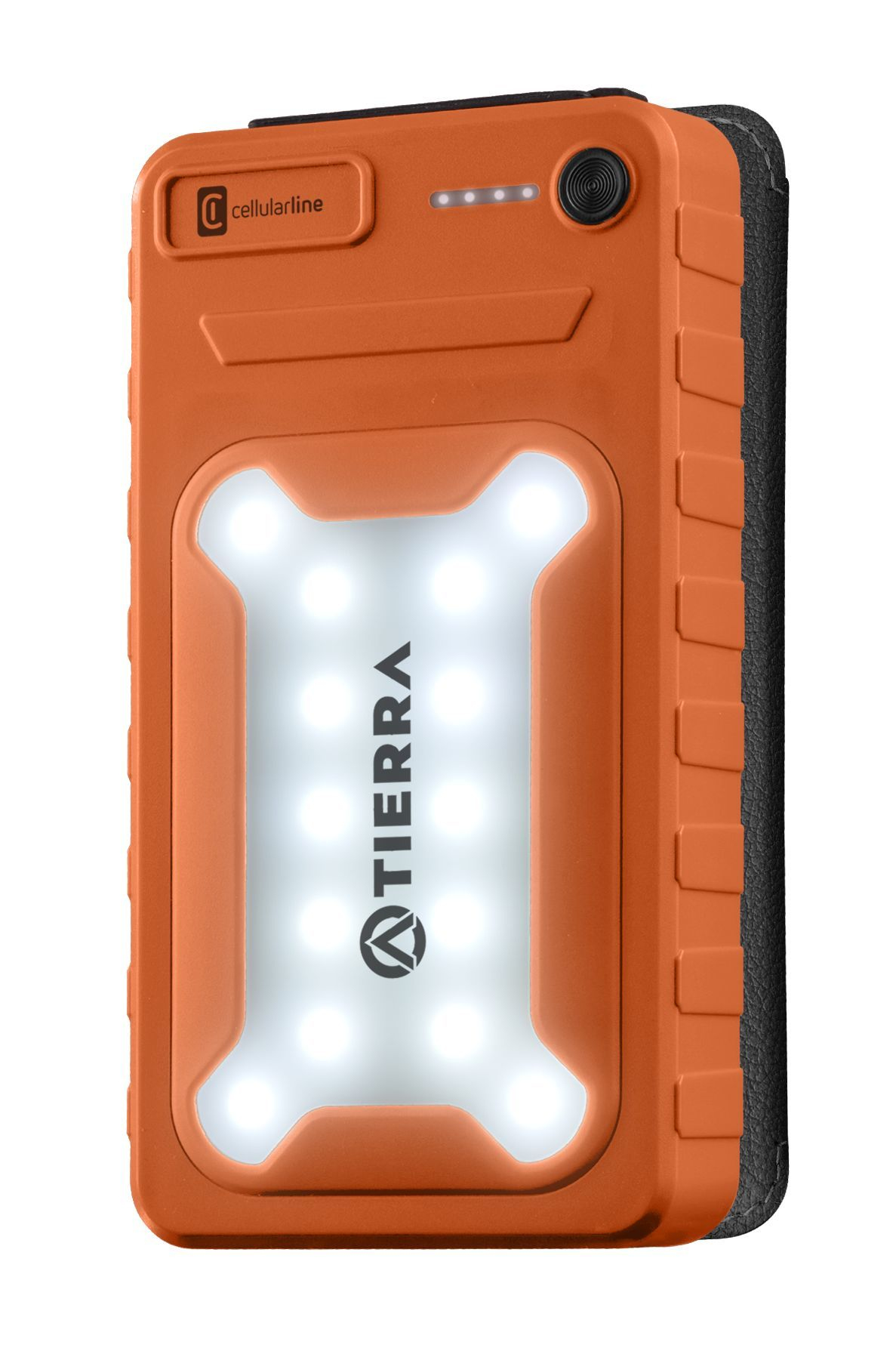 Cellularline POWER BANK SOLAR PRO 4 PANNELLI SOLARI ETFE 1.5W 10.000 MAH 20W DOPPIA PORTA USB A+C ARANCIONE – image 8