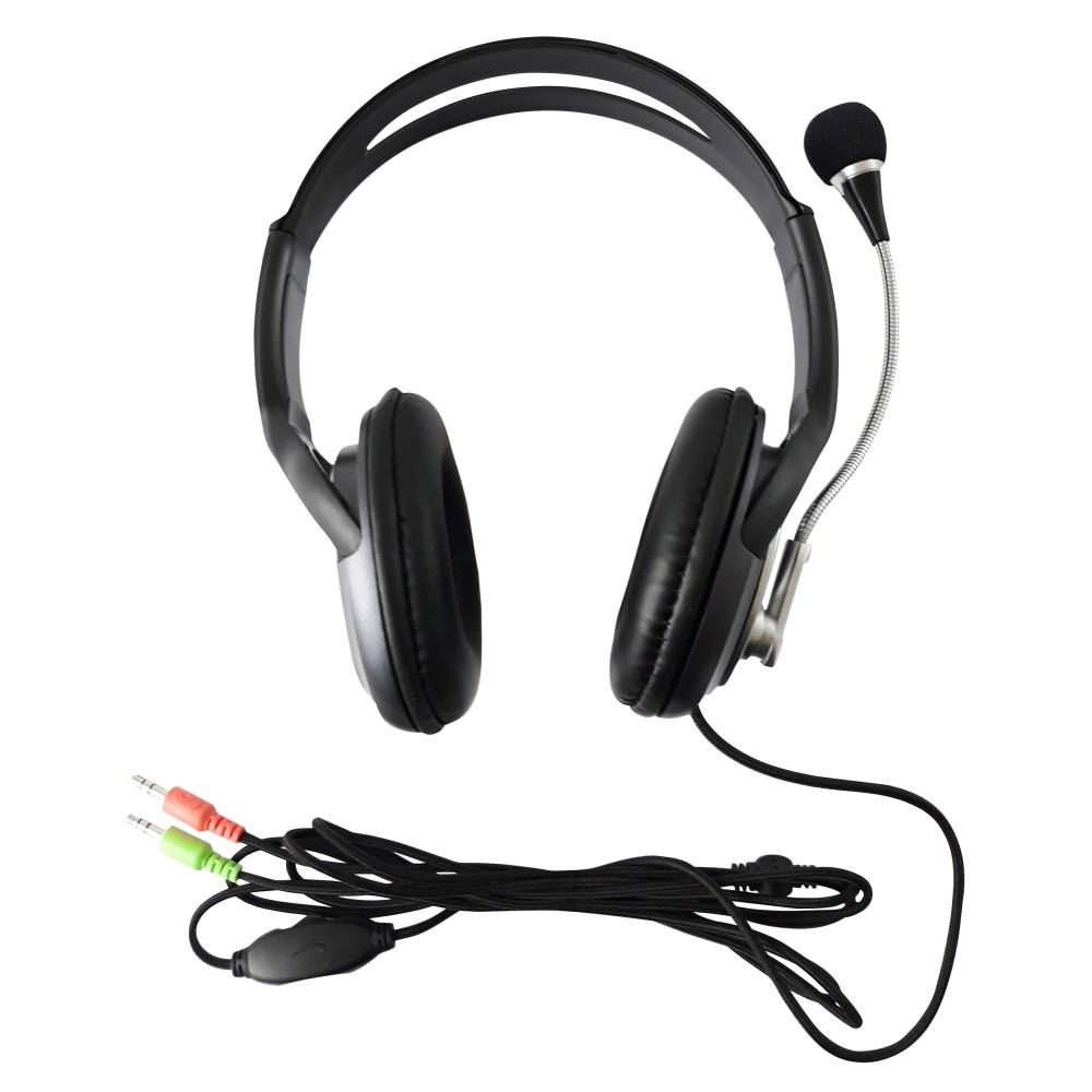 Techly ICC-SH-555TY headphones/headset Wired Head-band Office/Call center Black, Silver – image 6
