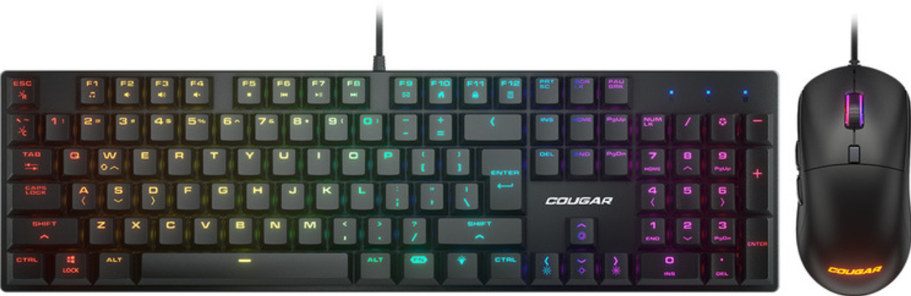 COUGAR CGR-WM1MB-CBT keyboard Mouse included Gaming USB Black