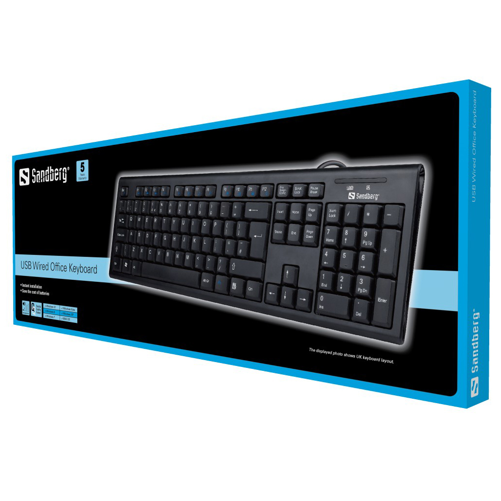 Sandberg Wired USB Office Keyboard UK – image 2