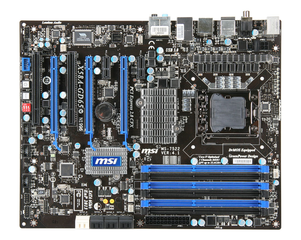 MSI X58A-GD65 Socket B (LGA 1366) ATX