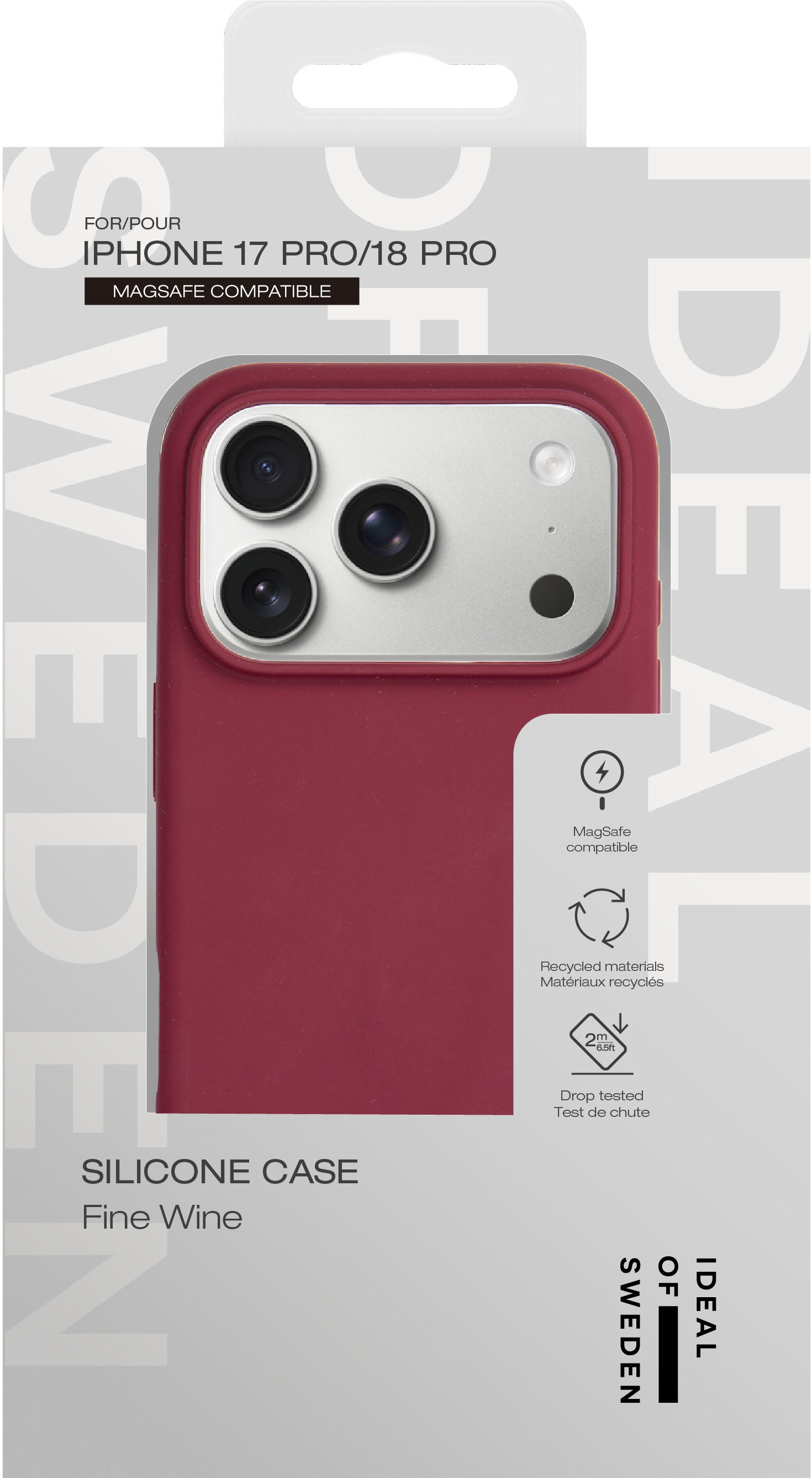 iDeal of Sweden Silicone Case MagSafe iPhone 17 Pro / 18 Pro Fine Wine – image 2