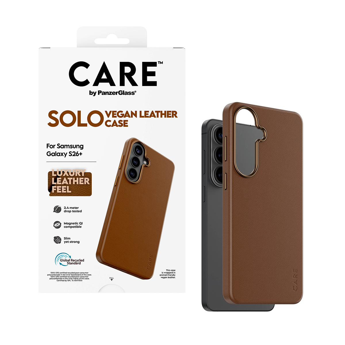 PanzerGlass CARE™ by PanzerGlass® Solo Case Brown w. Qi Samsung Galaxy S26+ – image 5