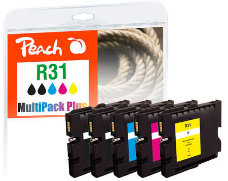 Peach PI400-84 ink cartridge 5 pc(s) Compatible Black, Cyan, Magenta, Yellow