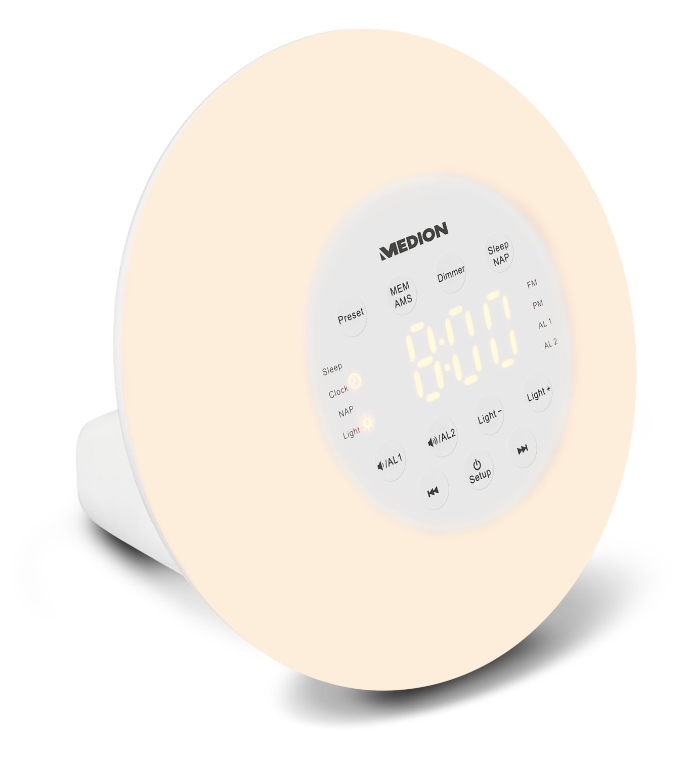 MEDION P66080 Clock Digital White – image 2