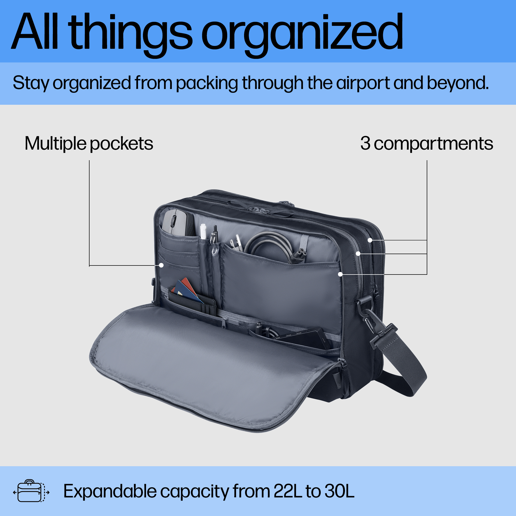 HP Travel Plus 22 Liter 16 Laptop Bag – image 2