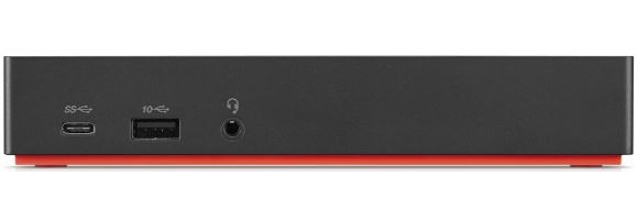Lenovo 40AS0090US laptop dock/port replicator Wired USB 3.2 Gen 1 (3.1 Gen 1) Type-C Black – image 1