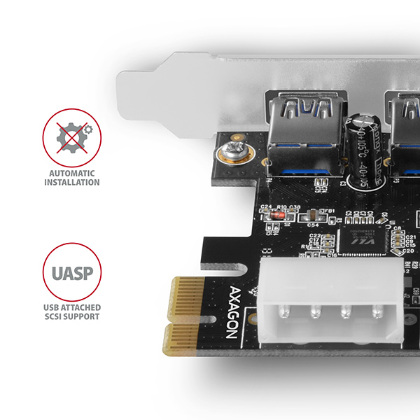 Axagon PCEU-232VL interface cards/adapter Internal USB 3.2 Gen 1 (3.1 Gen 1) – image 4