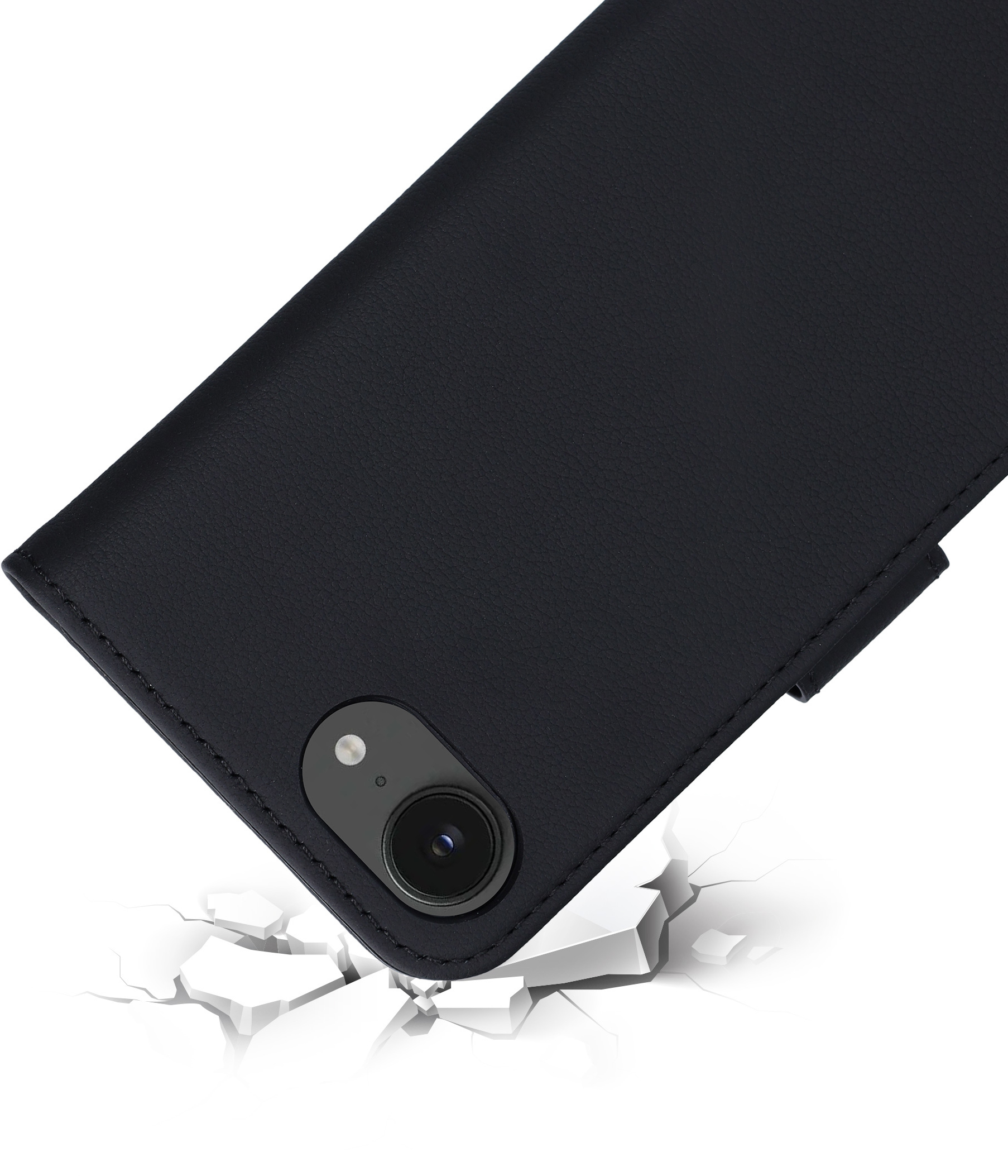 Mobiparts Leather Wallet Case Apple iPhone 16e Black (MagSafe Compatible) – image 2