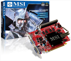 MSI N95GT-MD512Z graphics card GeForce 9500 GT GDDR2