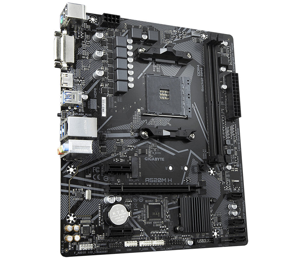 GIGABYTE A520M H (rev. 1.0) – image 3