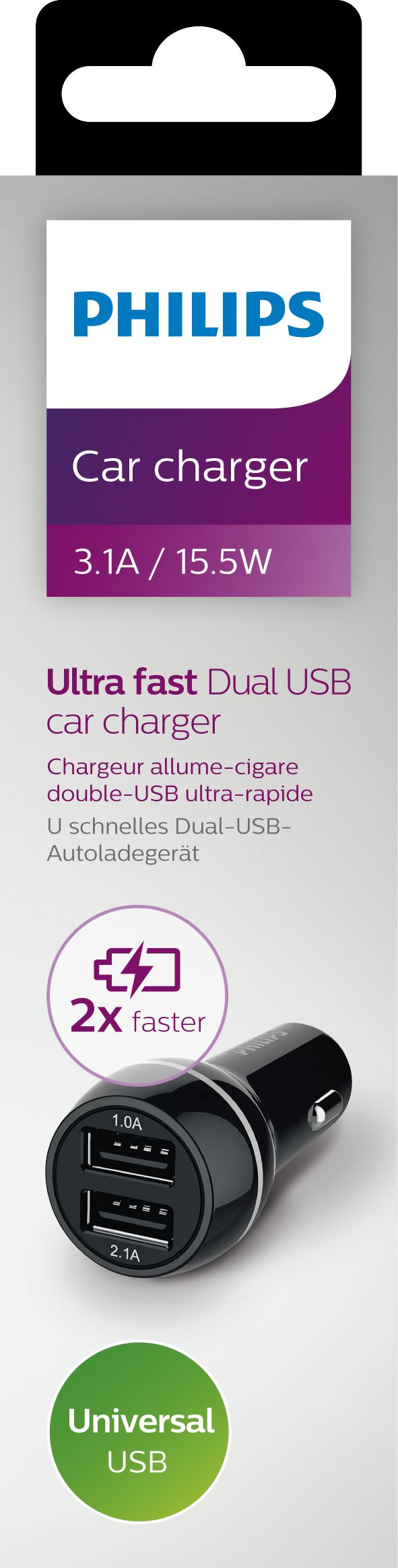 Philips USB car charger DLP2357/10 – image 2